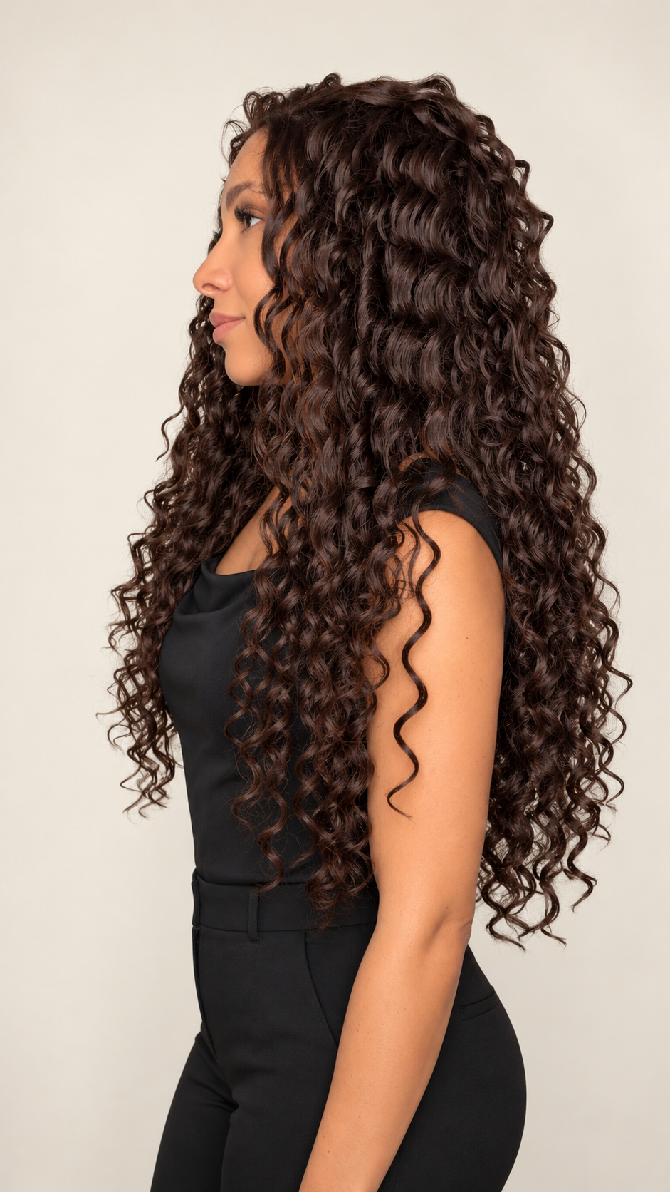 PELUCA GLUELESS LACE 13X6 | FIBRA PREMIUM RESISTENTE AL CALOR 26" REALISTA