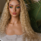 Peluca de Cabello 100% Humano 24” Rubia 13x6 Lace Front – Realista y Premium