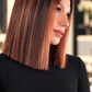 PELUCA DE CABELLO HUMANO VIETNAMITA 10" CASTAÑA CON REFLEJOS COBRIZOS | LACE HD 5X5 | GLUELESS SIN PEGAMENTO | LÍNEA PRESTIGE