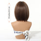 Peluca Clásica 10 Pulgadas cafe con mechas  | Ondas Naturales | Ross Wigs