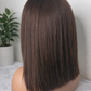 PELUCA 12 PULGADAS CABELLO 100% HUMANO CAFE OSCURO NATURAL
