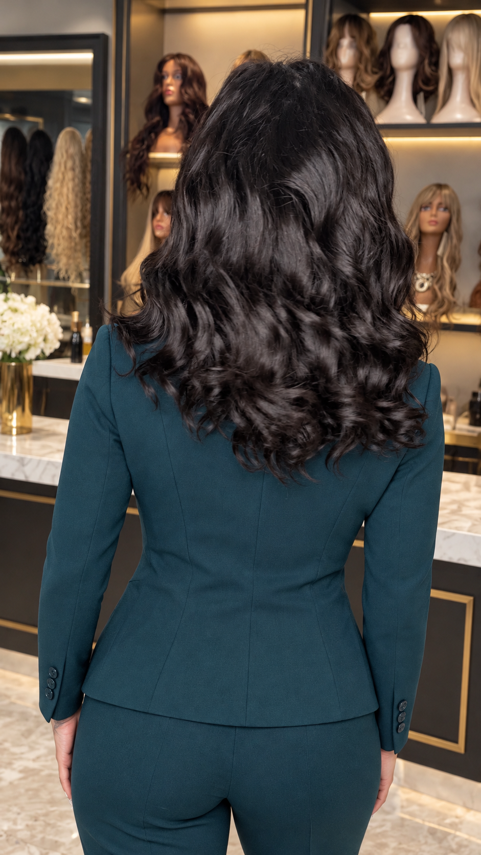 PELUCA 100% CABELLO HUMANO CORTE MARIPOSA 14" NEGRA | GLUELESS SIN PEGAMENTO LACE 5X5 | LÍNEA ROSS ESSENTIAL