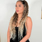 PONY TAIL   Coleta Rubia Rizada Degradada - Ligera, Práctica y Fácil para un look natural.