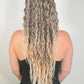 PONY TAIL   Coleta Rubia Rizada Degradada - Ligera, Práctica y Fácil para un look natural.