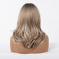 Peluca Realista rubia con raiz   –  Fibra Premium sin Pegamento)