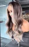 Peluca Realista 13x6 Rubio Cenizo | Lace Frontal HD | Fibra Premium Resistente al Calor y Apariencia Natural