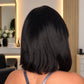 PELUCA CORTA 100% CABELLO HUMANO 10" NEGRA CON FLECO