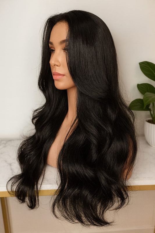 MESTIZA Peluca Castaña Realista 13x4 Glueless – Movimiento Natural y Acabado Premium” (Copia)