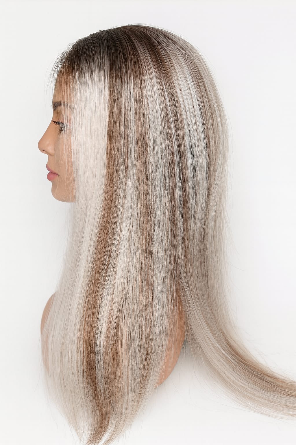 Eva Glow | Peluca Realista 13x4, Sin Pegamento, Fibra HD Suave y Natural