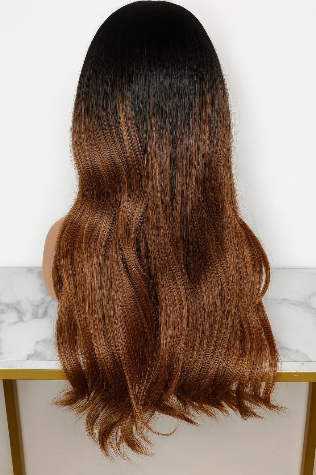 Peluca “Dahlia Glow” – LayFront 13x6 Balayage Chocolate, 100% Realista y Ligera