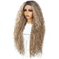 Peluca Bonesh 13x3 Rubio Cenizo | Fibra Premium Resistente al Calor | Lace Frontal Realista y Apariencia Natural