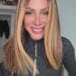Peluca Piano Chunky 14 Pulgadas | Base Café con Mechas Gruesas