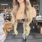 Peluca Rubia Dorada 13x6 Realista | Fibra Premium Resistente al Calor | Lace Frontal Natural Reutilizable