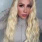 Peluca rubia 613 de cabello 100% humano, 24 pulgadas | Ross Wigs
