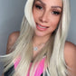 PELUCA RUBIA 613 APERLADA LACE 13X6 CORTE GRAFILADO | PELUCA REALISTA CON EFECTO NATURAL