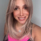 Peluca Realista rubia con raiz   –  Fibra Premium sin Pegamento)
