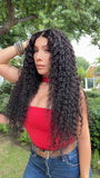Peluca de Cabello Humano 100% Natural 28 Pulgadas Castaño Oscuro | Lace Frontal Realista de Alta Densidad